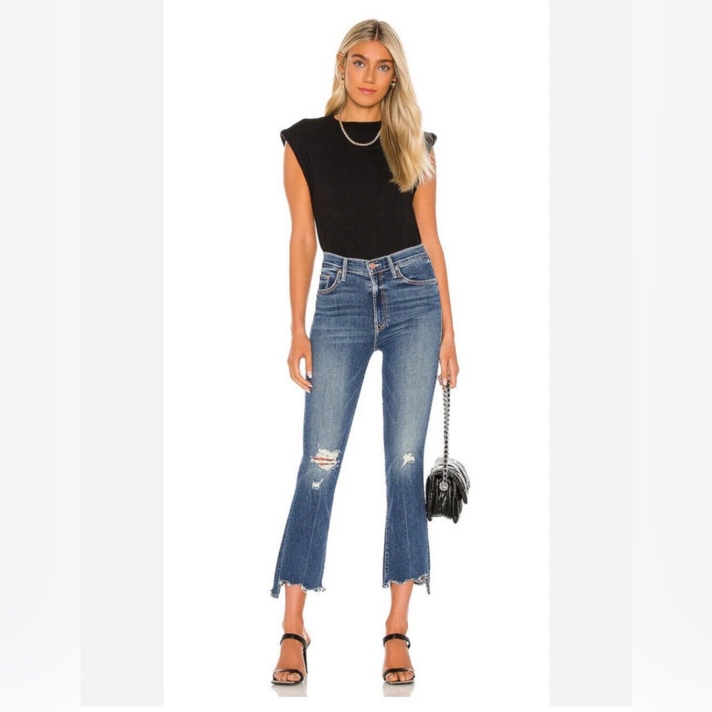 MOTHER Blue Ankle & Cropped Jeans